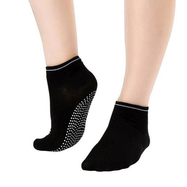 Non Slip Yoga Socks with Grips Cotton Socks Anti-Skid Socks for Men and Women